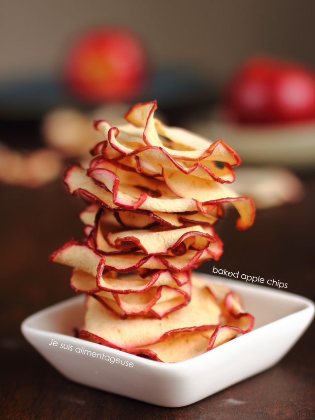 Baked apple chips | 25+ gluten free and dairy free snack ideas