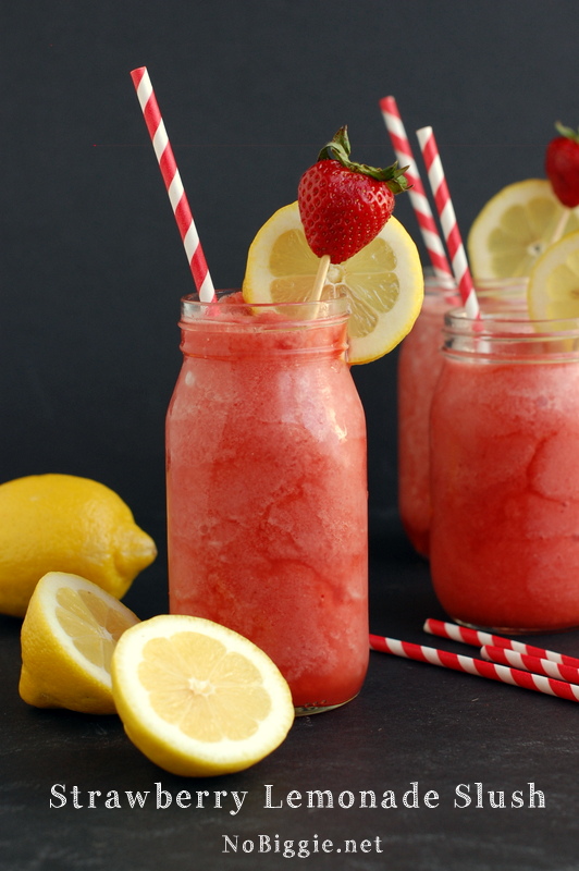 Strawberry Lemonade Slush | 25+ lemon recipes
