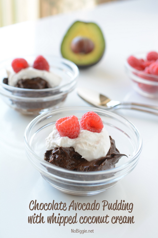 Chocolate Avocado Pudding with Whipped Coconut Cream