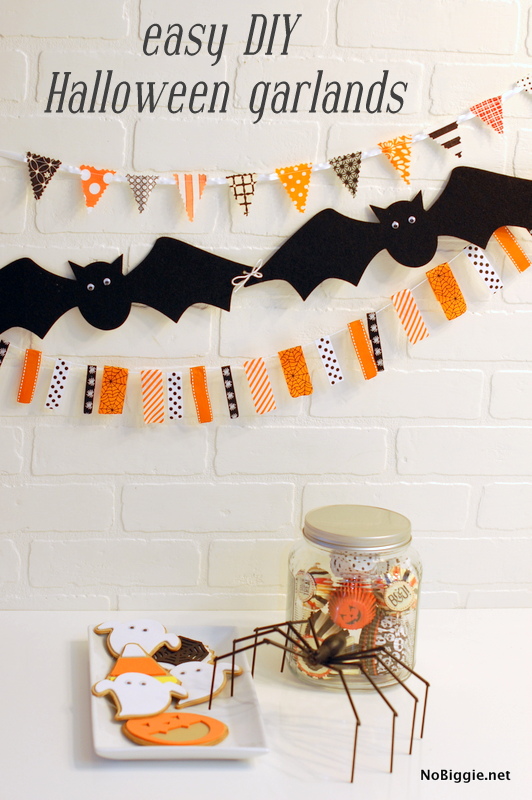 Easy DIY Halloween garland | MORE halloween party ideas