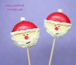 Cute Food for Kids Baby bel Cheese Santa | +25 Healthy Holiday Snacks