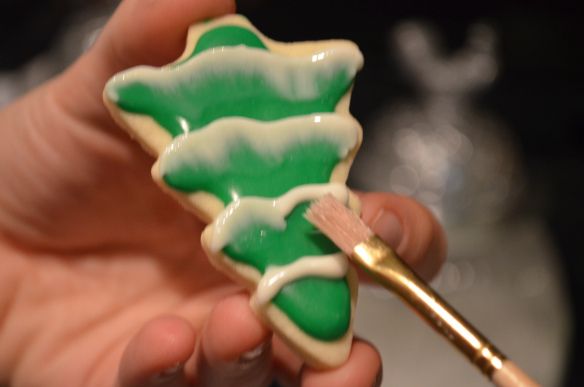 How to ice Sugar Cookies to look like Snow