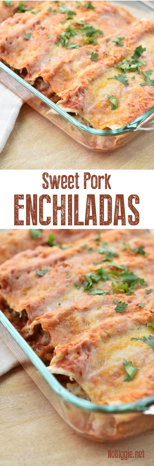 Crock Pot Sweet Pork Enchiladas | NoBiggie.net
