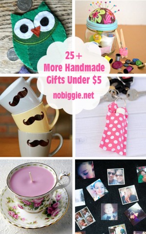 25+ More Handmade Gift Ideas Under $5 | NoBiggie