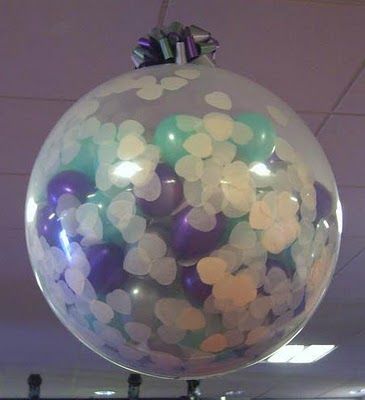 Confetti Balloon | 25+ New Year's Eve Party Ideas