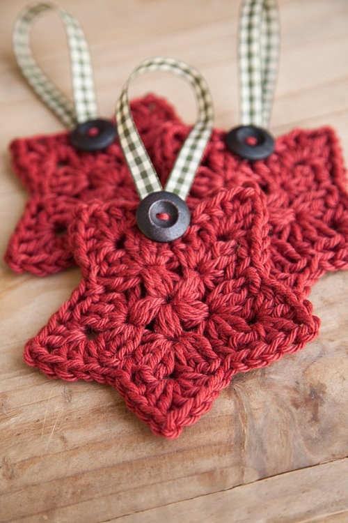 Crochet star ornament | +25 Beautiful Handmade Ornaments