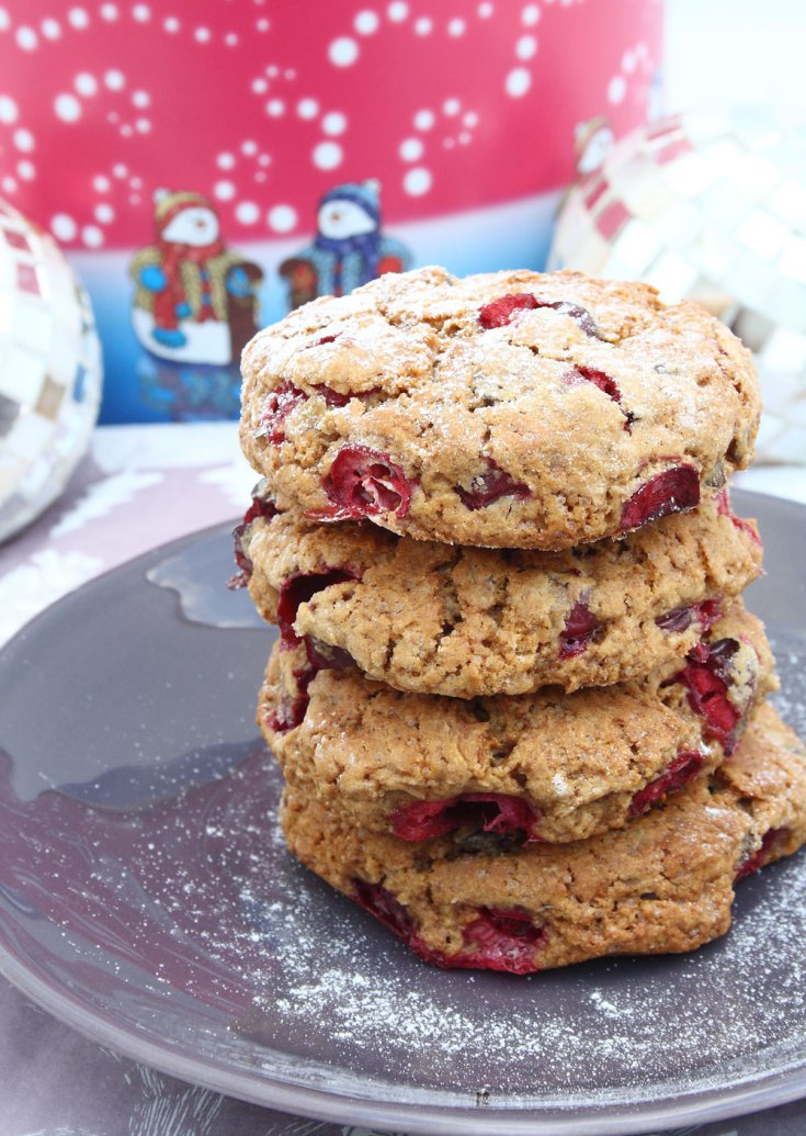Fresh cranberry and chestnut gingerbread scones | 25+ gingerbread recipes