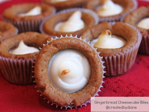 Gingerbread cheesecake bites | 25+ gingerbread recipes