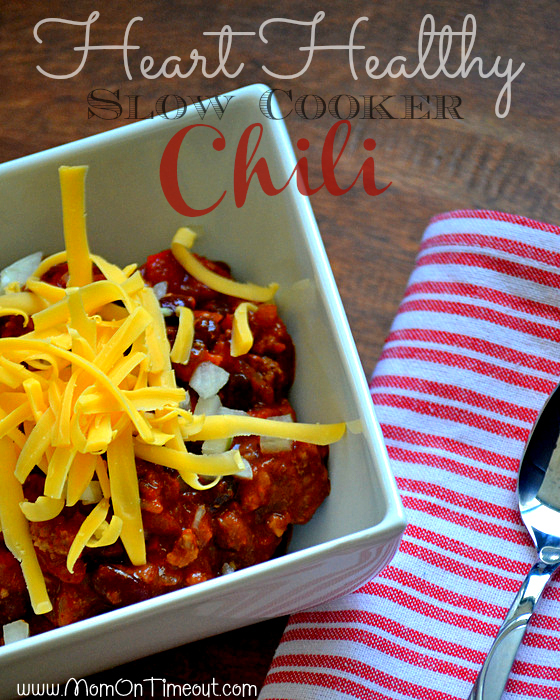 Heart-healthy slow cooker chili | 25+ Slow Cooker Recipes Kids Love