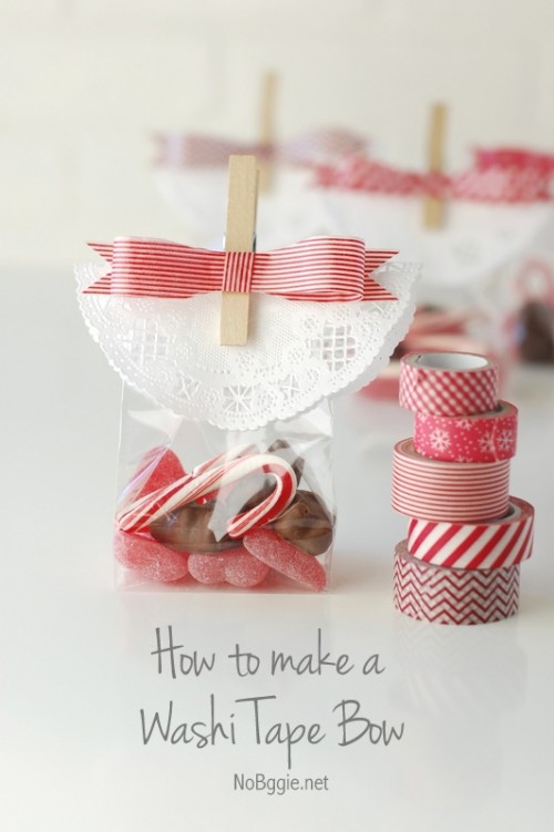 How to make a washi tape bow