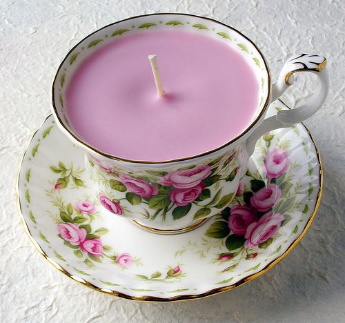 Lovely Teacup Candles | 25+ More Handmade Gift Ideas Under $5
