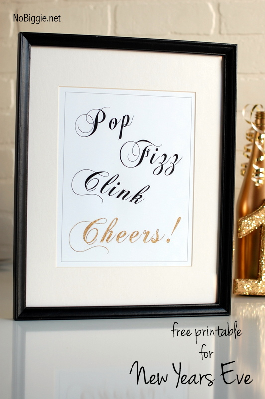 New Years Eve Free Printable | 25+ New Year's Eve Party Ideas | NoBiggie.net