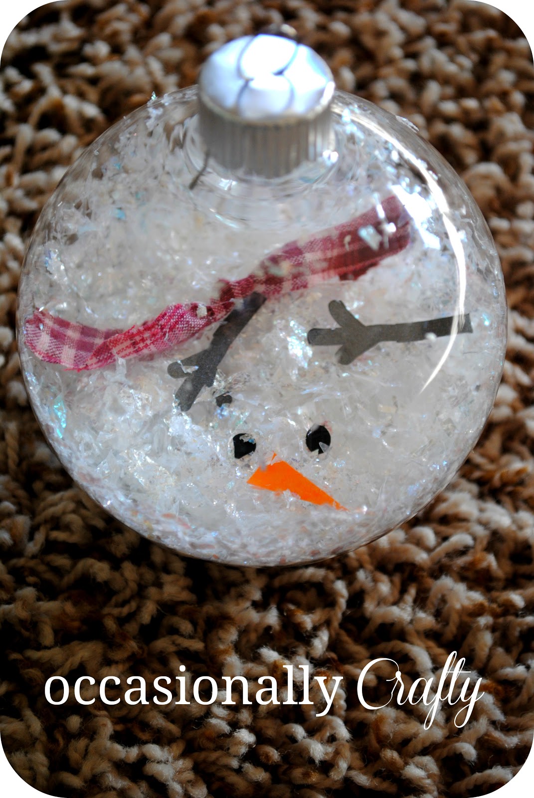 melted snowman ornament | +25 Beautiful Handmade Ornaments
