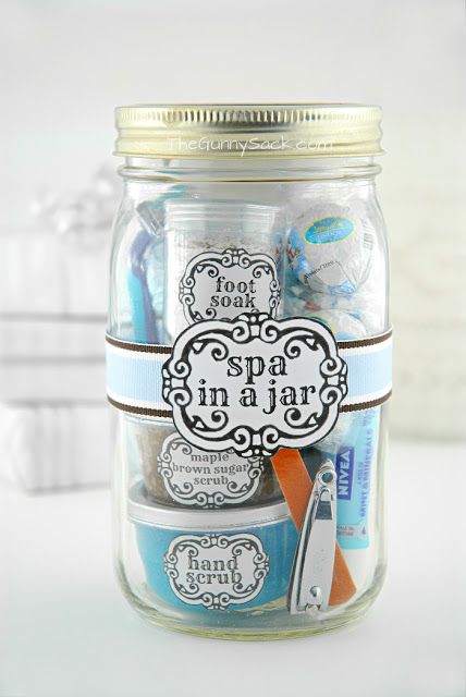 Spa in a Jar | 25+ Mason Jar Gift Ideas