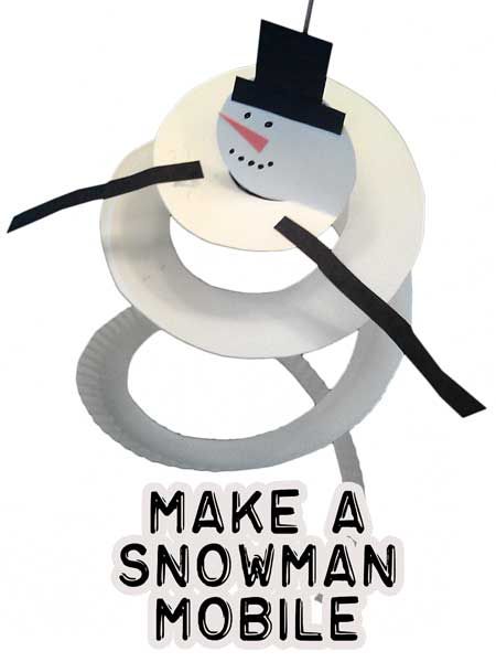Paper Plate Snowman | 25+ Indoor Winter Activities for Kids