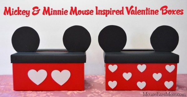 Mickey and Minnie Mouse Inspired Valentine Box