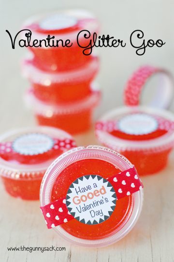 Valentine's glitter goo | 25+ Creative Classroom Valentines