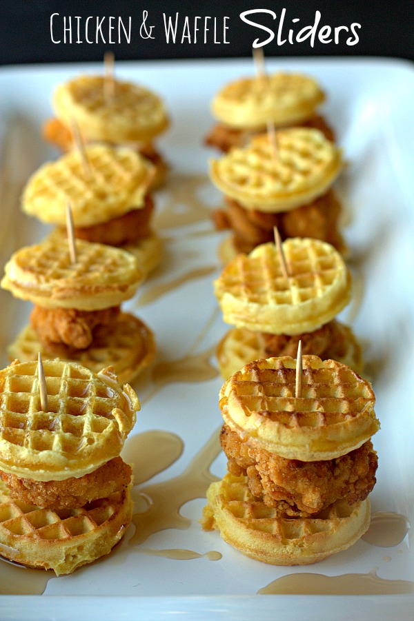 chicken waffle sliders | 25+ Game Day Foods