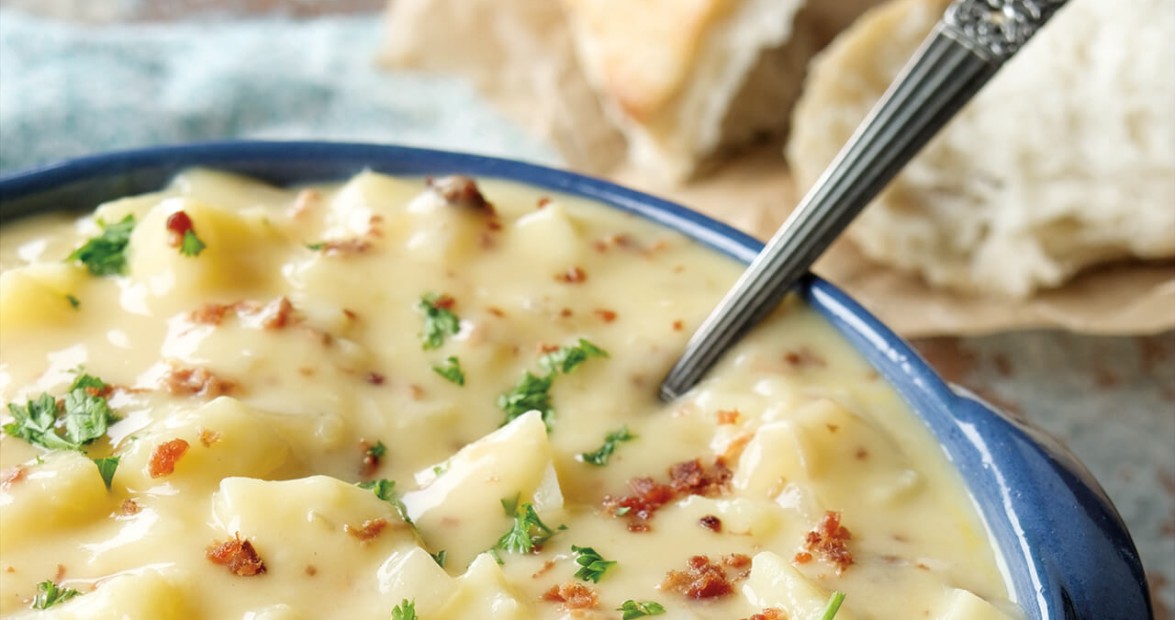 potato soup | 25+ Slow Cooker Recipes Kids Love