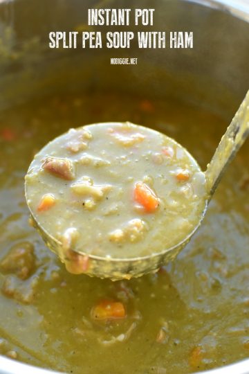 split pea soup made in the Instant Pot