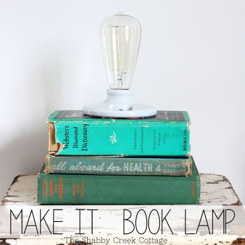 Book Lamp | 25+ Inexpensive DIY Birthday Gift Ideas for Women