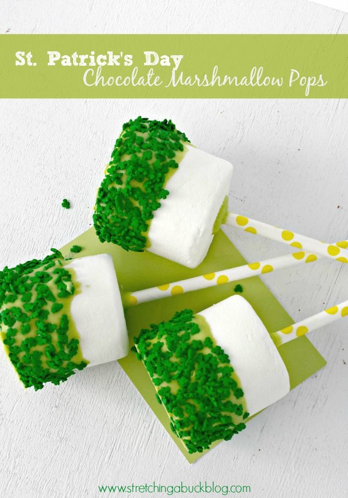 Chocolate Marshmallow Pops | 25+ St. Patrick's Day ideas