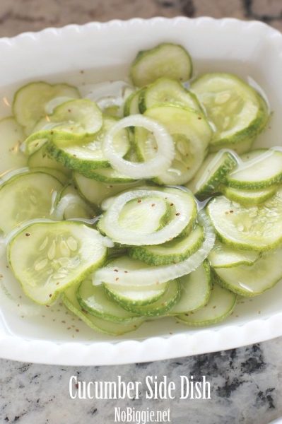 Cucumber Side Dish | 25+ Delicious Vegetable Side Dishes