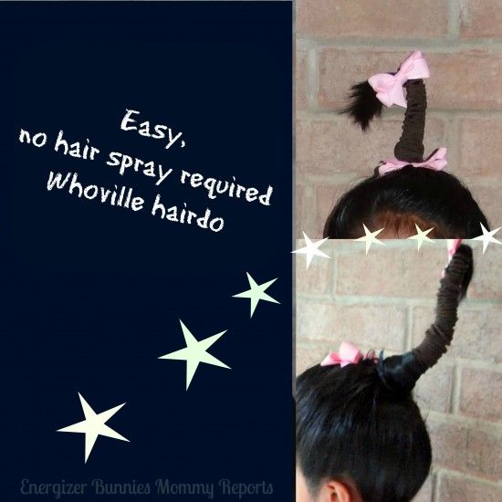 Easy Whoville Hairdo | 25+ Dr. Seuss Party Ideas
