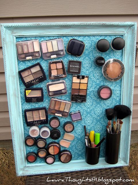Makeup Magnet Board | 25+ Inexpensive DIY Birthday Gift Ideas for Women