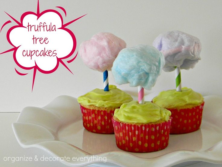 Truffula Tree Cupcakes | 25+ Dr. Seuss Party Ideas
