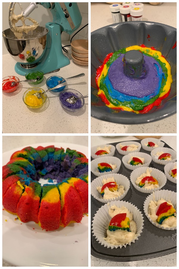 surprise rainbow cupcakes | NoBiggie.net