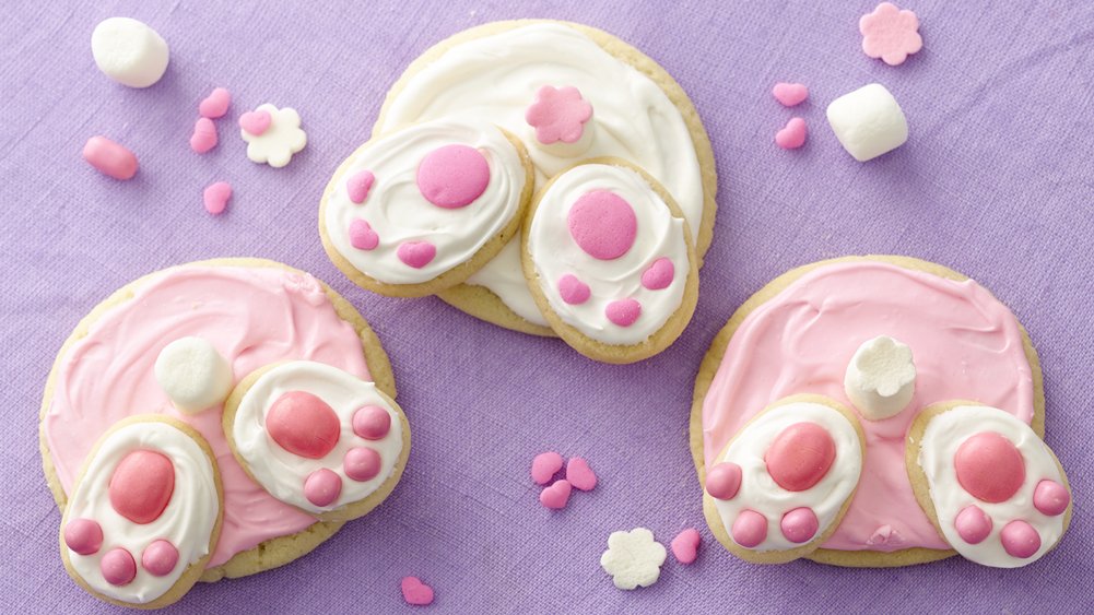 Bunny Butt Cookies recipe | 25+ Easter sweet treats