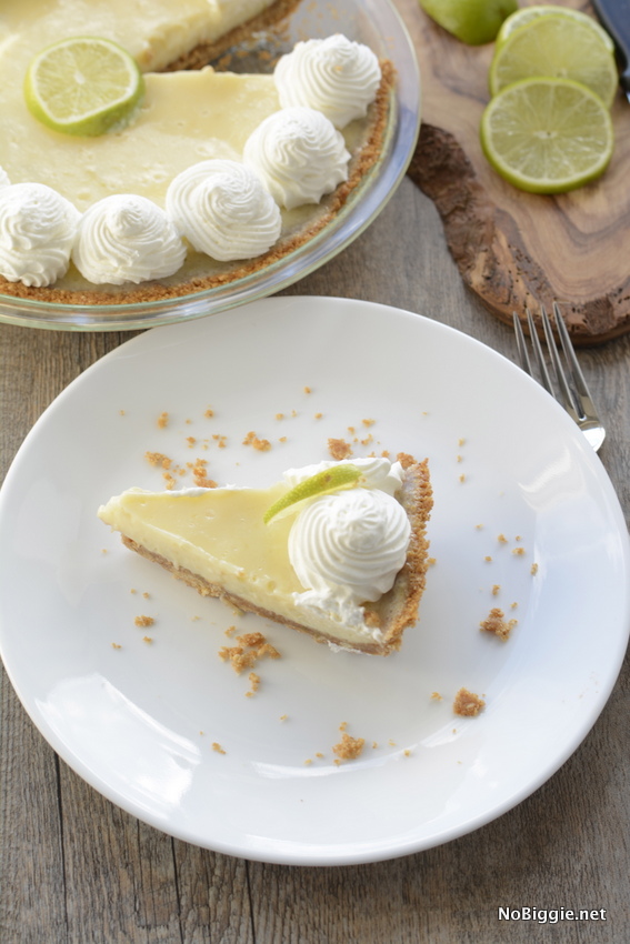 Key Lime Pie for pie day | the crust is amazing! | NoBiggie.net