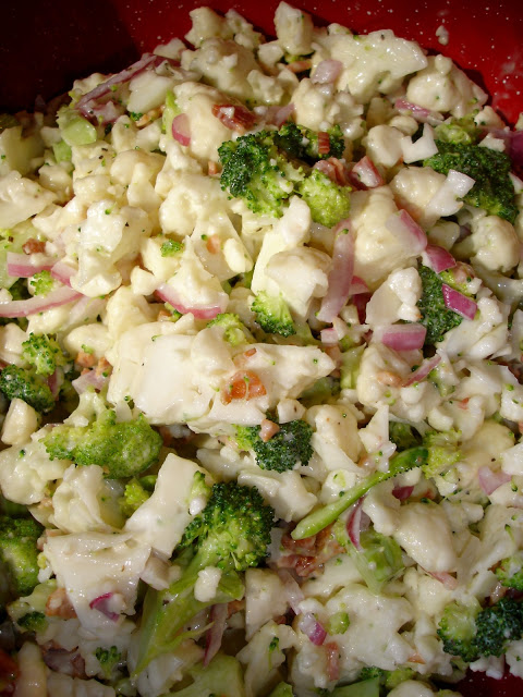 Broccoli and Cauliflower Salad | 25+ cauliflower recipes