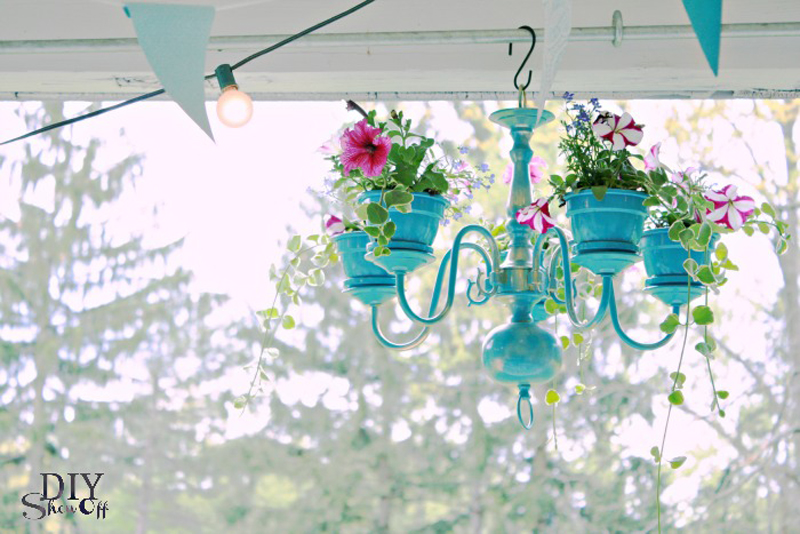 Chandelier planter | 25+ May Day ideas