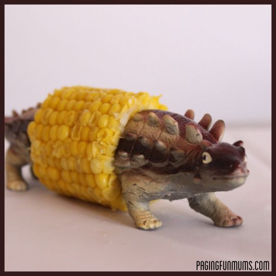 DIY Dinosaur Corn Cob | 25+ Food Hacks