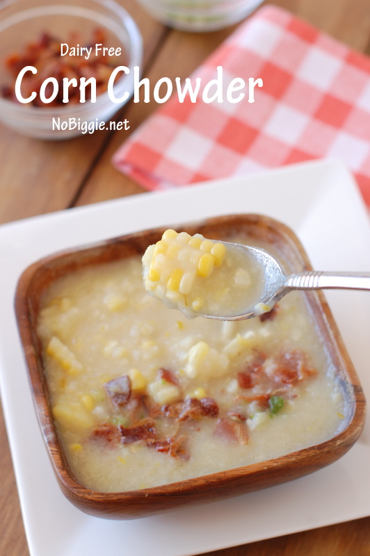 Dairy Free Corn Chowder | 25+ ways to eat cauliflower | NoBiggie.net