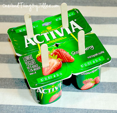 Easiest Frozen Yogurt Pops | 25+ Food Hacks