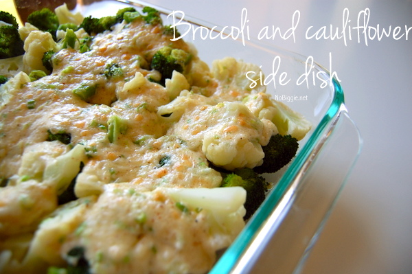 Jazzed up broccoli and cauliflower side dish - 25+ ways to eat cauliflower | NoBiggie.net