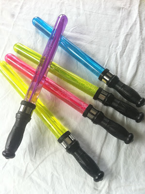 Lightsaber Bubble Wands | 25+ ways to celebrate Star Wars Day
