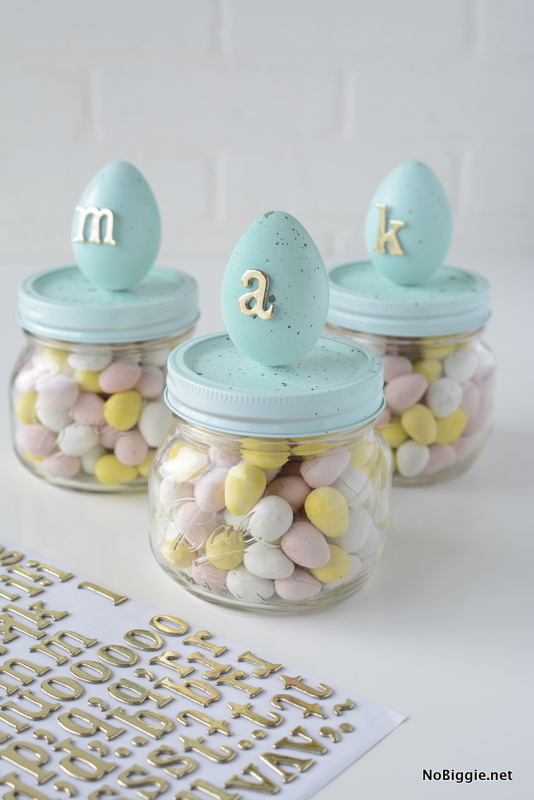 Speckled Egg mason jars | Get the easy how to on NoBiggie.net