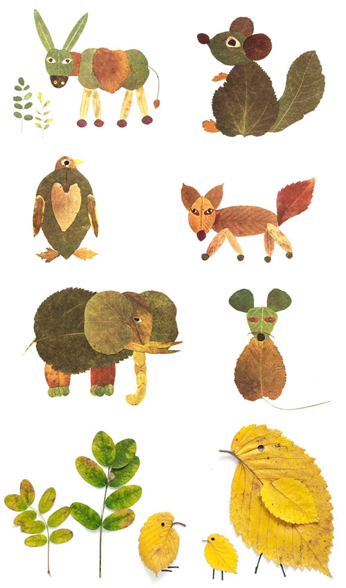 make leaf animals | 25+ Earth Day ideas