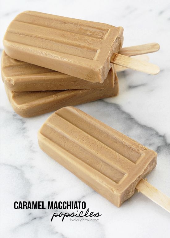 Caramel Macchiato Popsicles | 25+ Popsicle Recipes