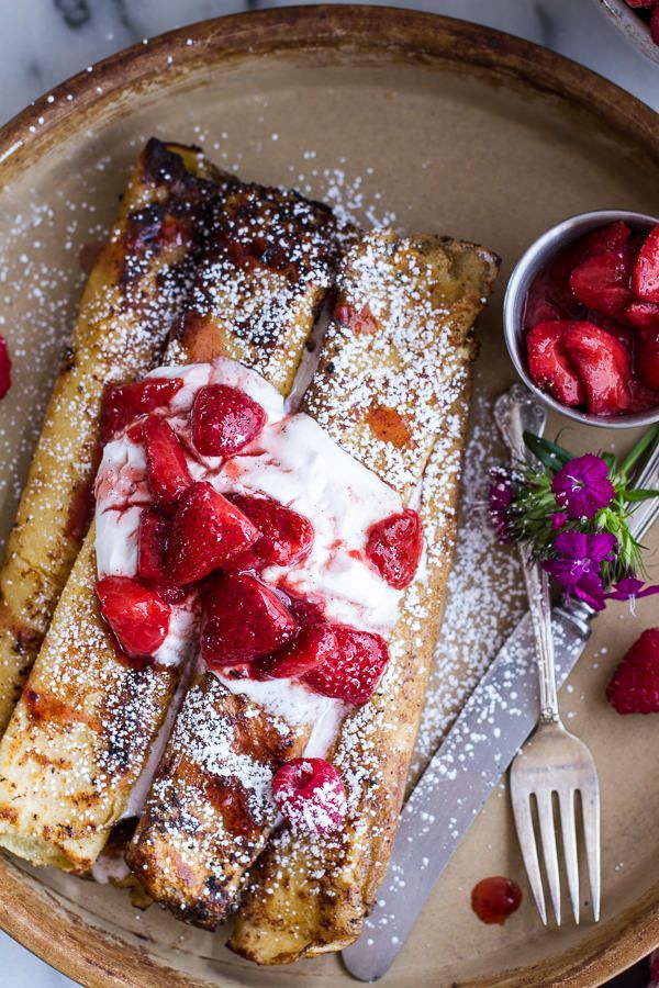 Lemon Ricotta Cheese Stuffed French Toast Crepes | 25+ Ways to Make Crepes