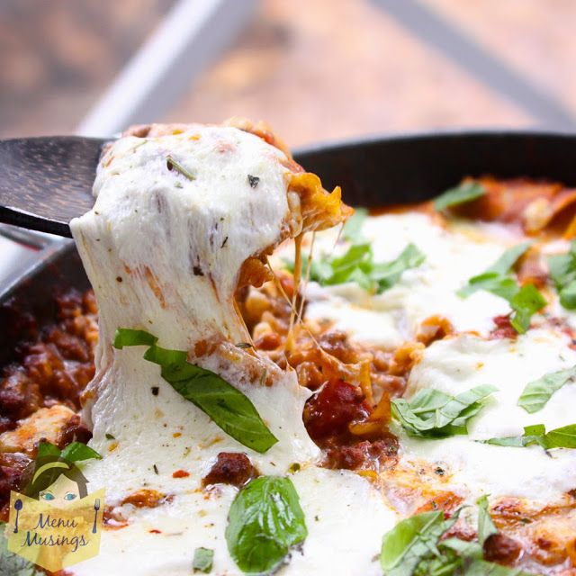 One Pot Skillet Lasagna | 25+ One Pot Meals
