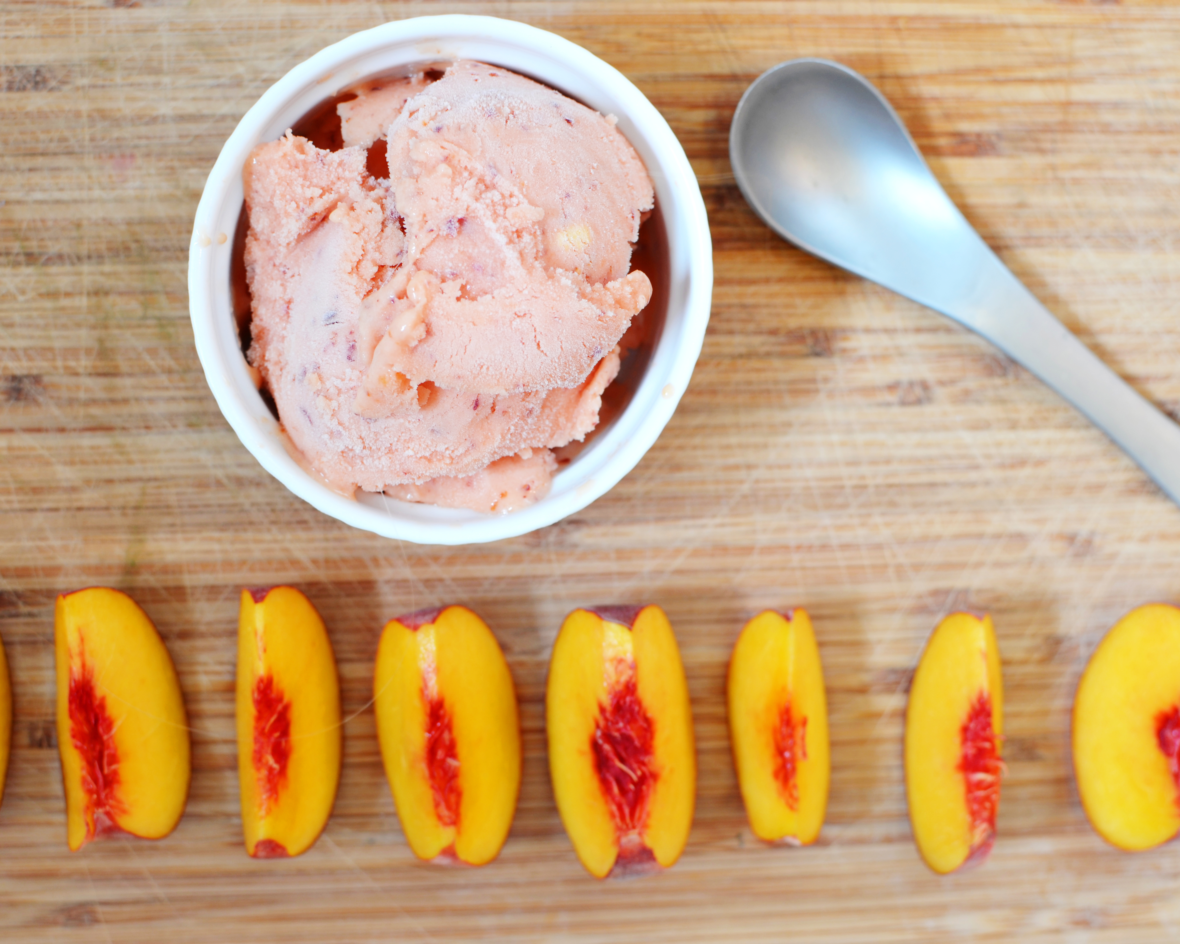 Peach Sherbet | 25+ Three Ingredient Recipes
