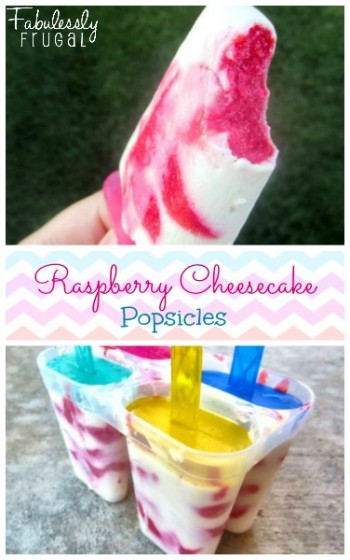 Raspberry Cheesecake Popsicles | 25+ Popsicle Recipes