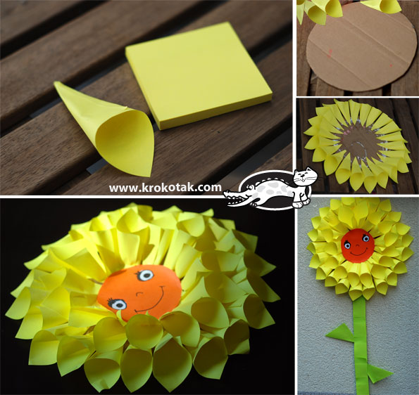 post it note Dahlia flower | 25+ post it note DIY ideas