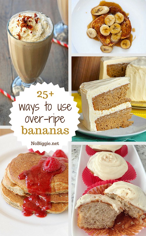 25+ ways to use over-ripe bananas | NoBiggie.net