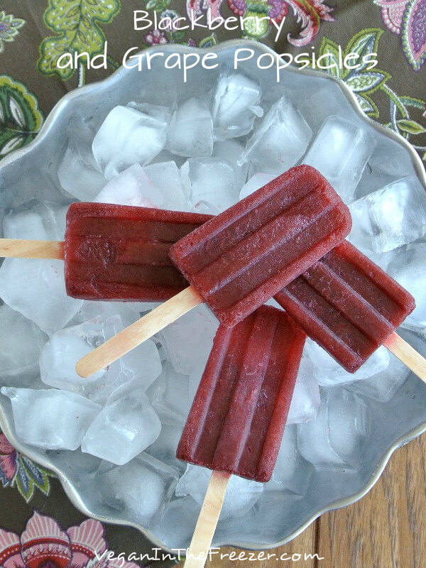 Blackberry and Grape Popsicles | 25+ Two Ingredient Recipes